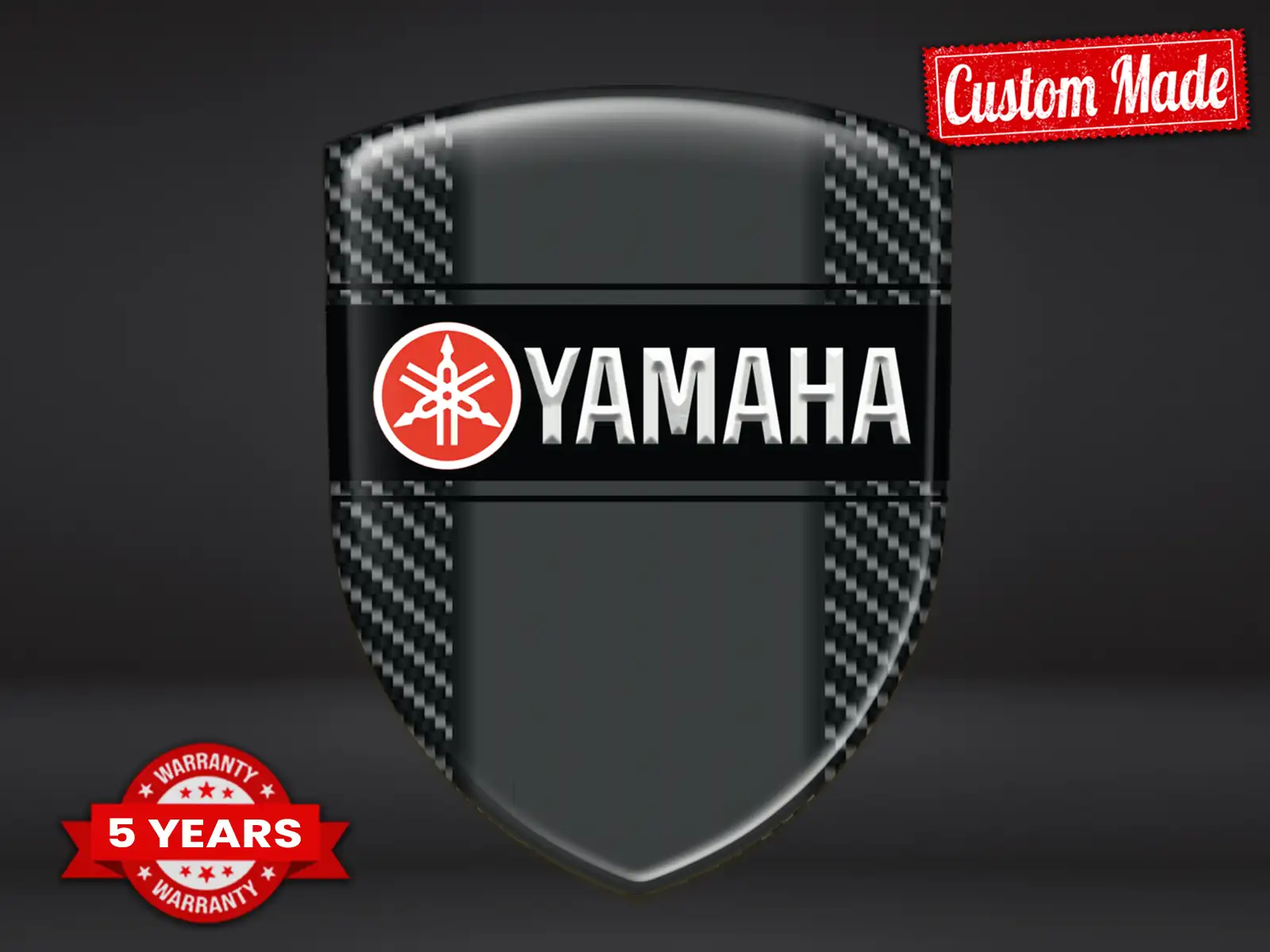 Yamaha Décalco Résine Style Premium Badges Voitures Luxe